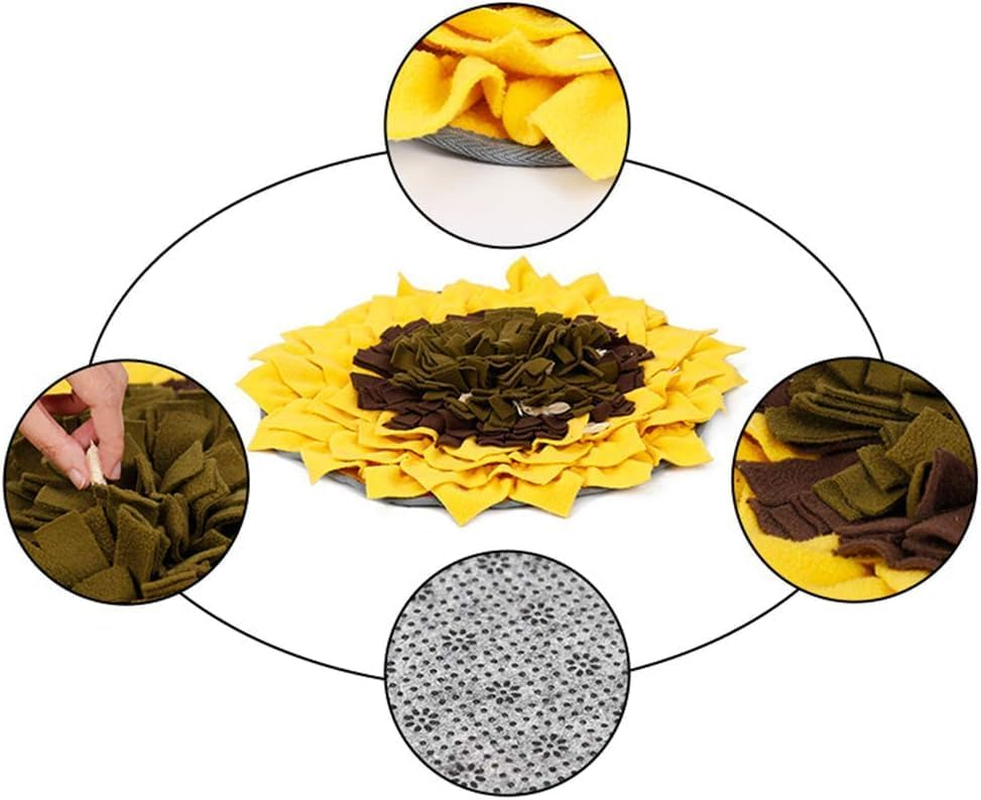 F Fityle Pet Dog Snuffle Mat Training Sniffing Pad Fun Toy Feeding Cushion Blanket image number 5
