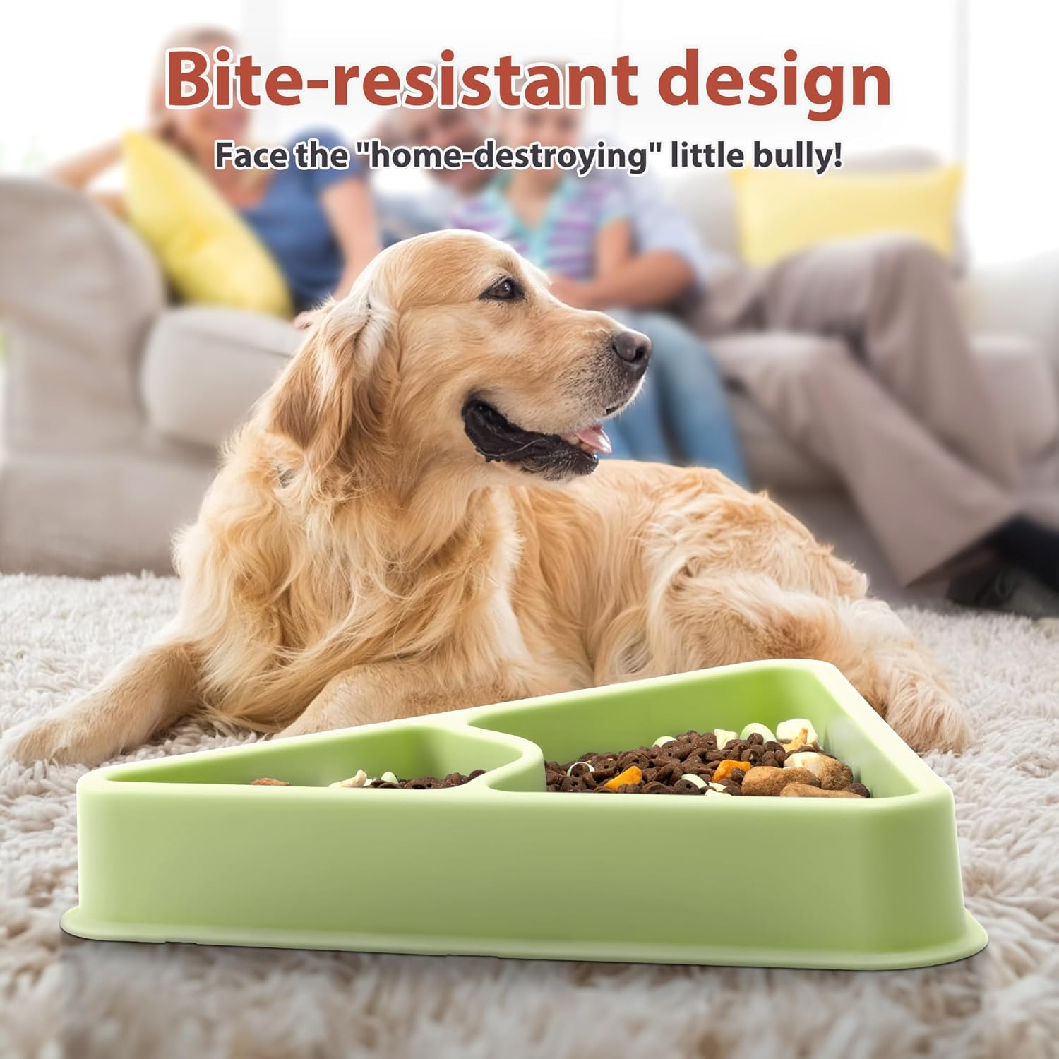 Li&Zhao Dog Slow Feeder Bowl - Slow Feeder Dog Bowls Large Breed Dog Puzzle Feeder Slow Eating Dog Bowl Dog Bowls Slow Feeder Puppy Slow Feeder Bowl(Green) image number 5