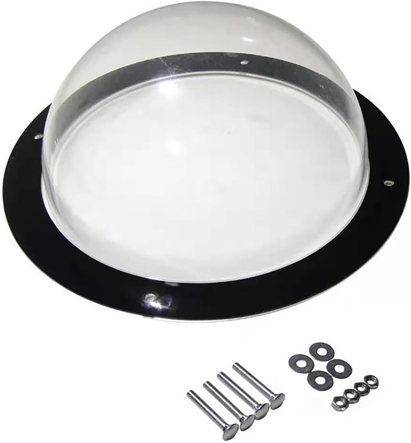 Dog Fence Window - Clear Dome Peek Bubble, Safe Acrylic round Pet Window with Wide View Design, Easy-To-Install Fence Dome for Dogs and Cats | Ideal for Backyard Fences, Kennels, and Play Areas image number 2