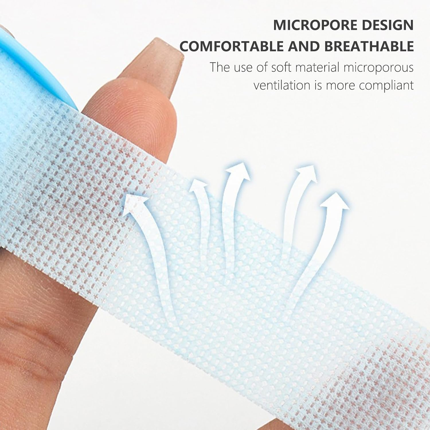 Lash Tape for Eyelash Extensions Eyelash Tape Silicone Gel, Breathable Mixcolor Lash Tape for Sensitive Skin with Pain-Free Removal, 4 Rolls (0.5In X 4Yd), Ideal for Pro Lash Beauty Kits image number 2