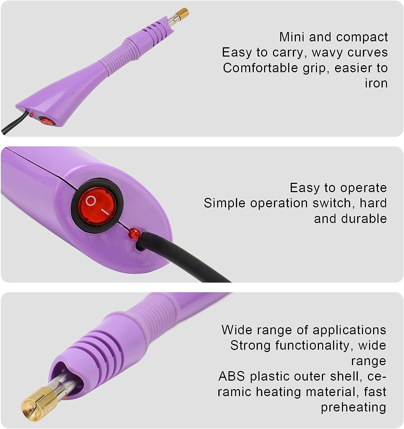 Hot Fix Applicator, DIY Hot Fix Machine Metal 10-12W Light Weight 110-220V Energy Saving (AU Plug 110‑220V) image number 1