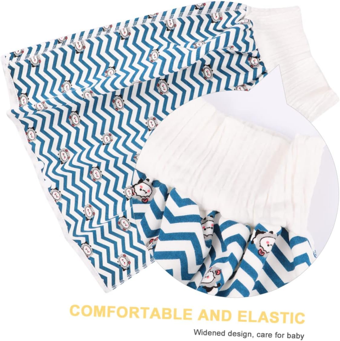 Potty Training Pants for Toddlers Washable Pee Training Pants Folding Skirt Comfortable Elastic Suitable for Boys Girls Blue image number 3