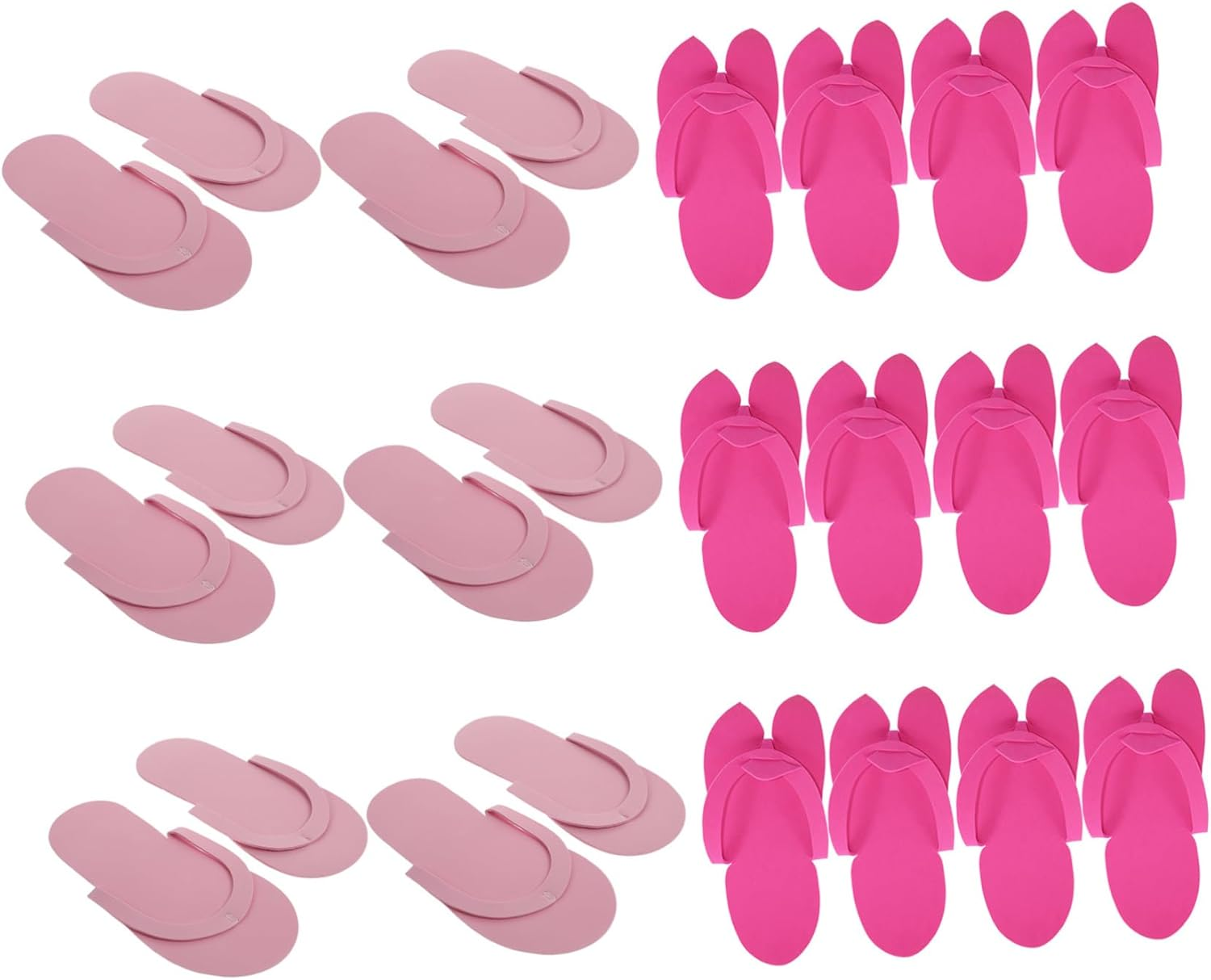 Anneome 12 Pairs Disposable EVA Pedicure Slippers for Guests Slip Lightweight Footwear for Spa Hotel Travel and Home Use Random Style Portable and Hygienic Guest Shoes image number 5