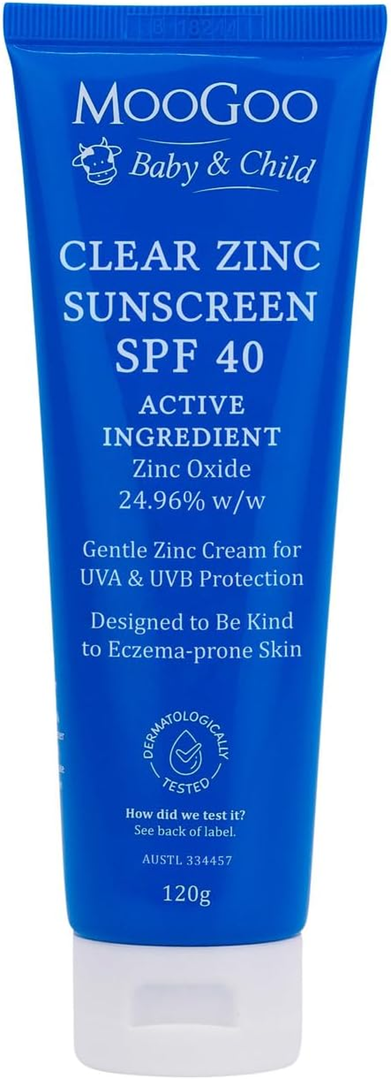 Moogoo Baby & Child Clear Zinc Sunscreen SPF40 120G
