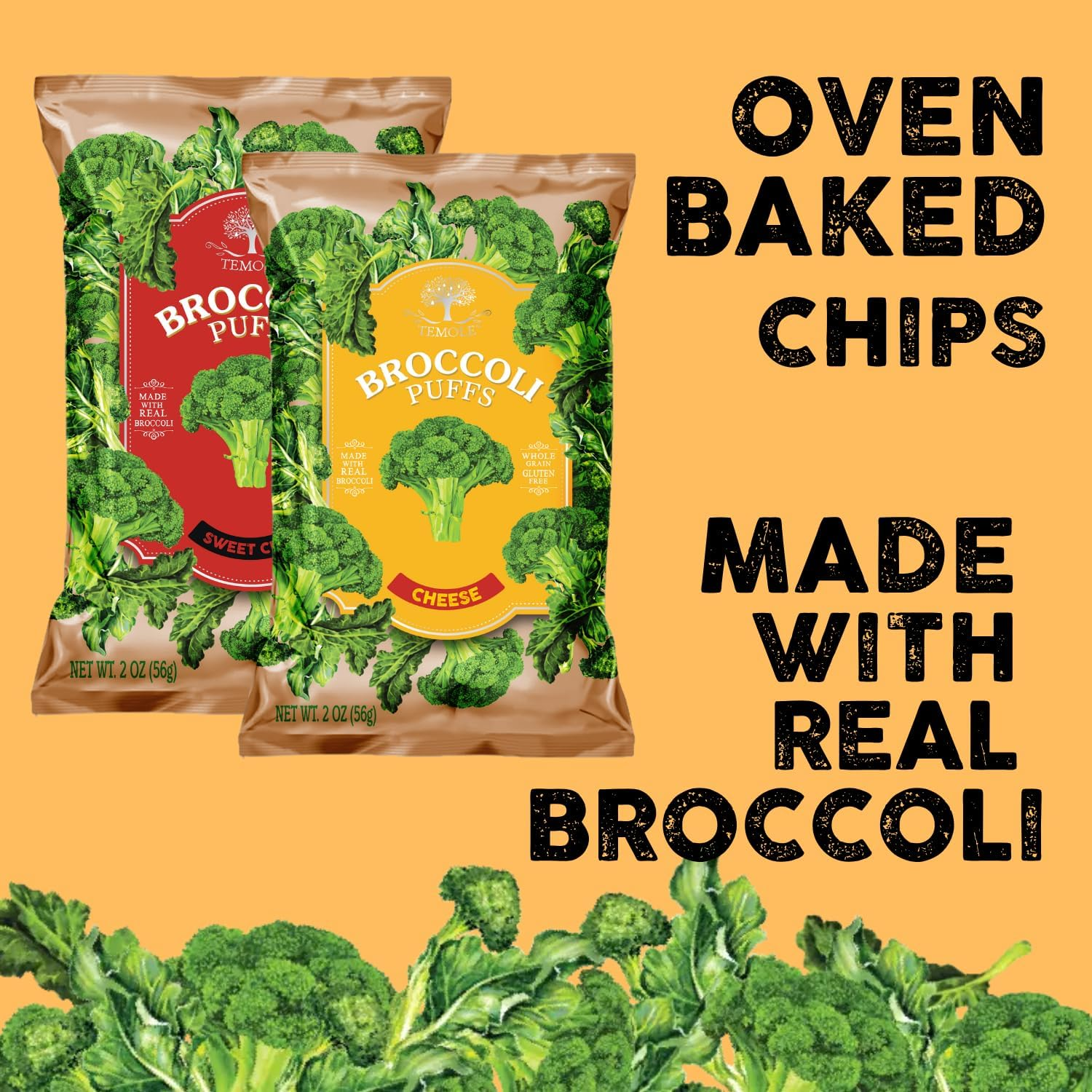 Temole Cheese Broccoli Puffs 56 G (Pack of 5) image number 2