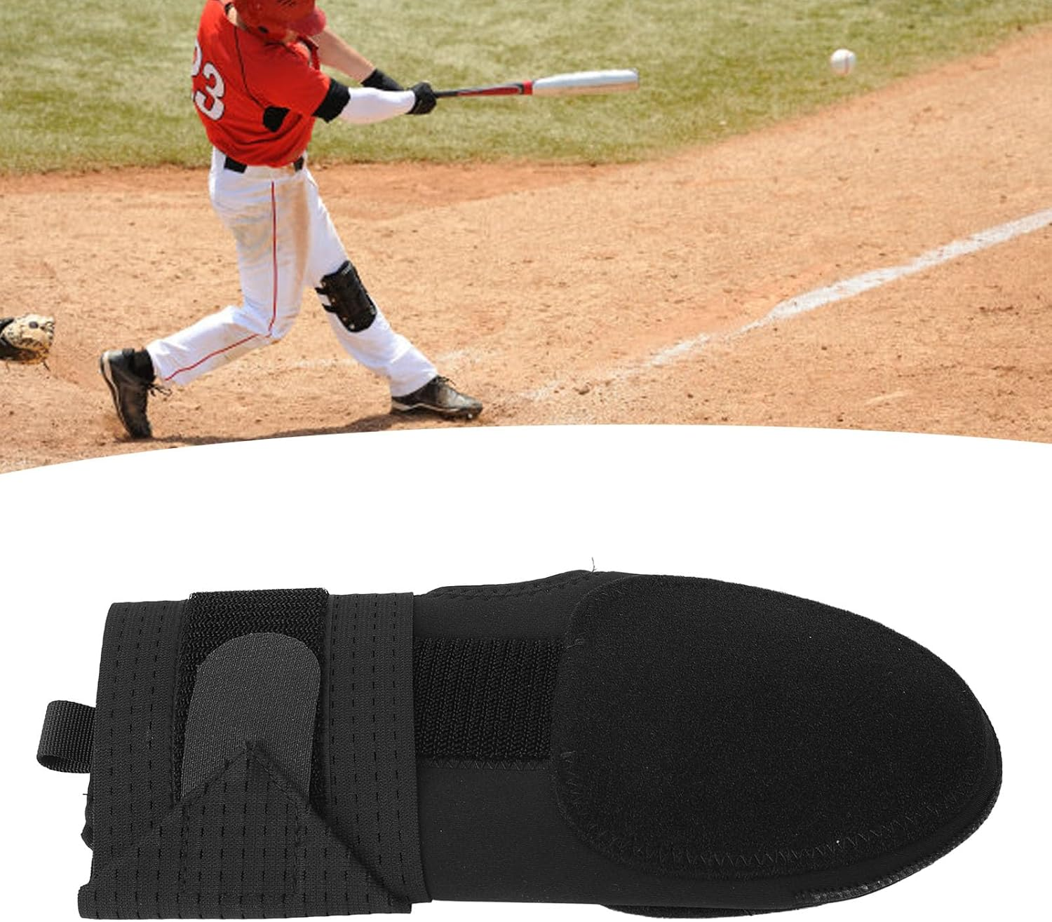 Sliding Mitt, Baseball Sliding Mitt for Right Hand, Youth and Adult Size, Baseball Softball Sliding Glove for Hand Protection, Softball Sliding Guard with Elastic Compression Strap image number 3