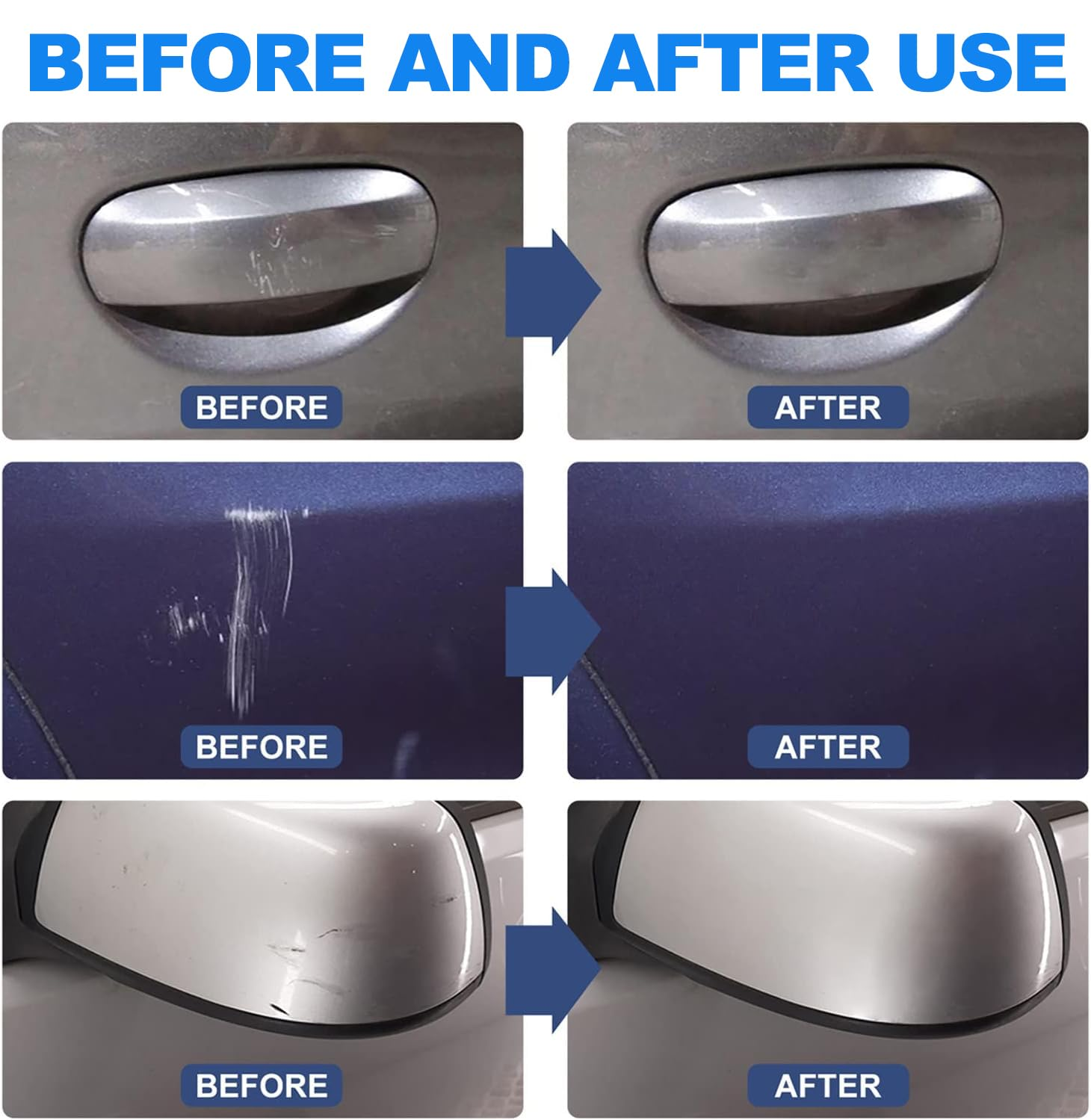 6PCS Nano Sparkle Cloth for Car Scratches Vehicle Nano Magic Cloth Scratch Remover and Water Polishing Easily Repair Scratches Paint Residues Water Spots Car Accessories for Restore Shiny Car Paint image number 2