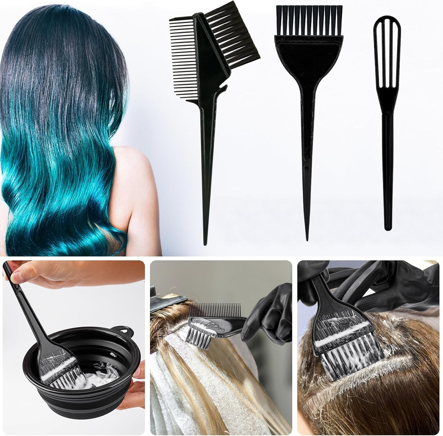 Salon-Quality Hair Dye Kit: Professional 14-Piece Set for At-Home Color | Includes Brush, Bowl, & Tools for Coloring Results | Easy DIY Hair Coloring Experience image number 1