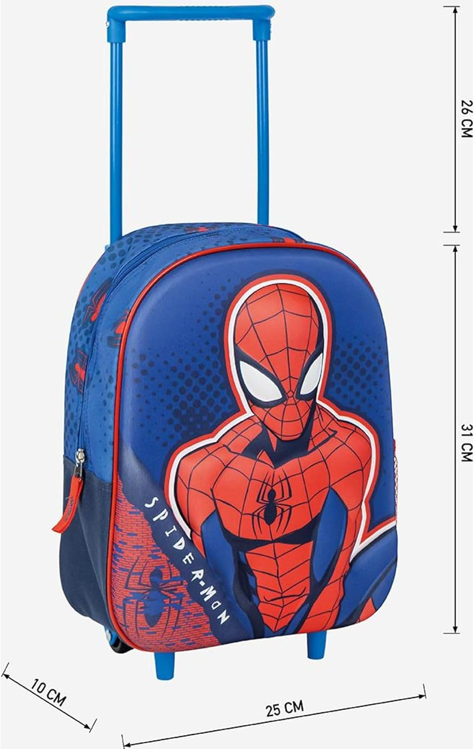 CERD&Aacute; LIFE'S LITTLE MOMENTS Unisex Children'S 3D Spiderman Backpack Blue, Blue, S, Casual image number 5