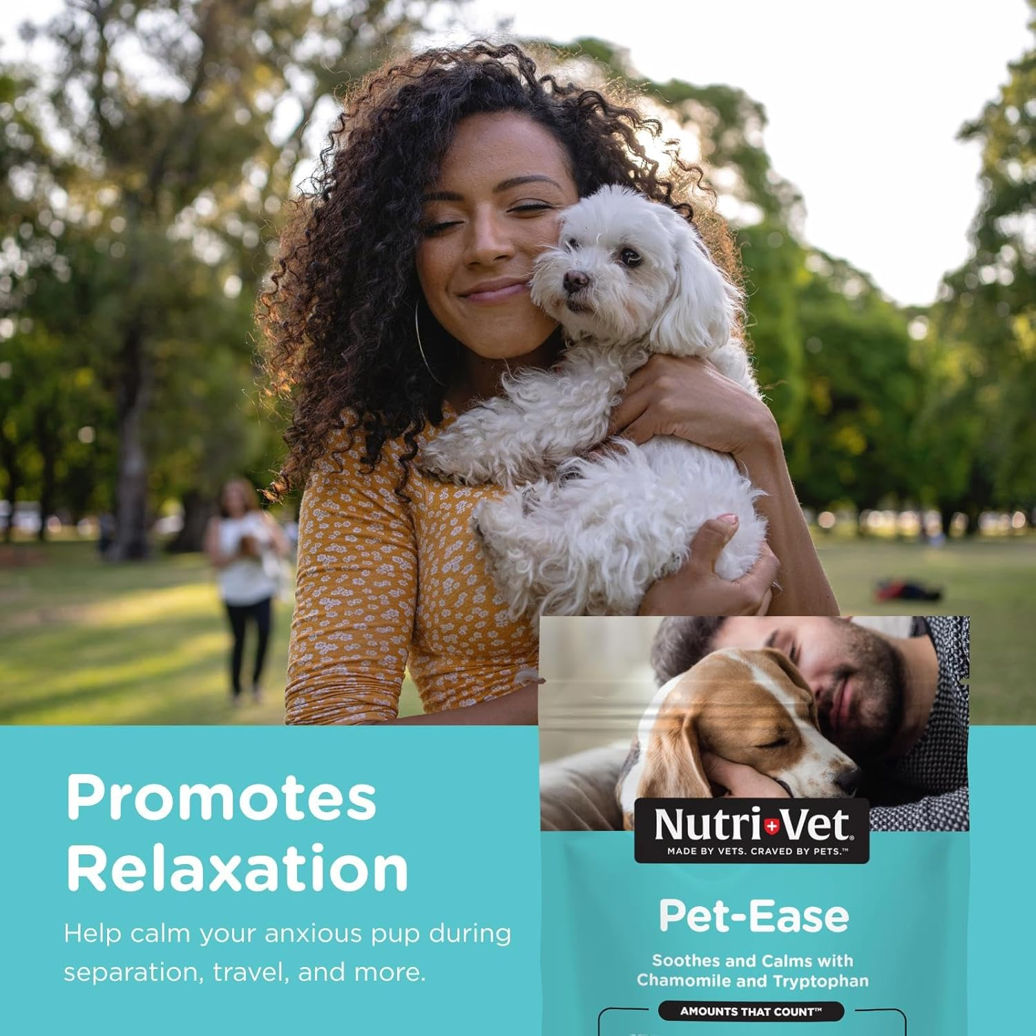 Nutri-Vet Pet-Ease Soft Chews for Dogs - Vet Formulated with Chamomile and Tryptophan to Soothe and Calm Dogs - 6.0 Oz image number 6