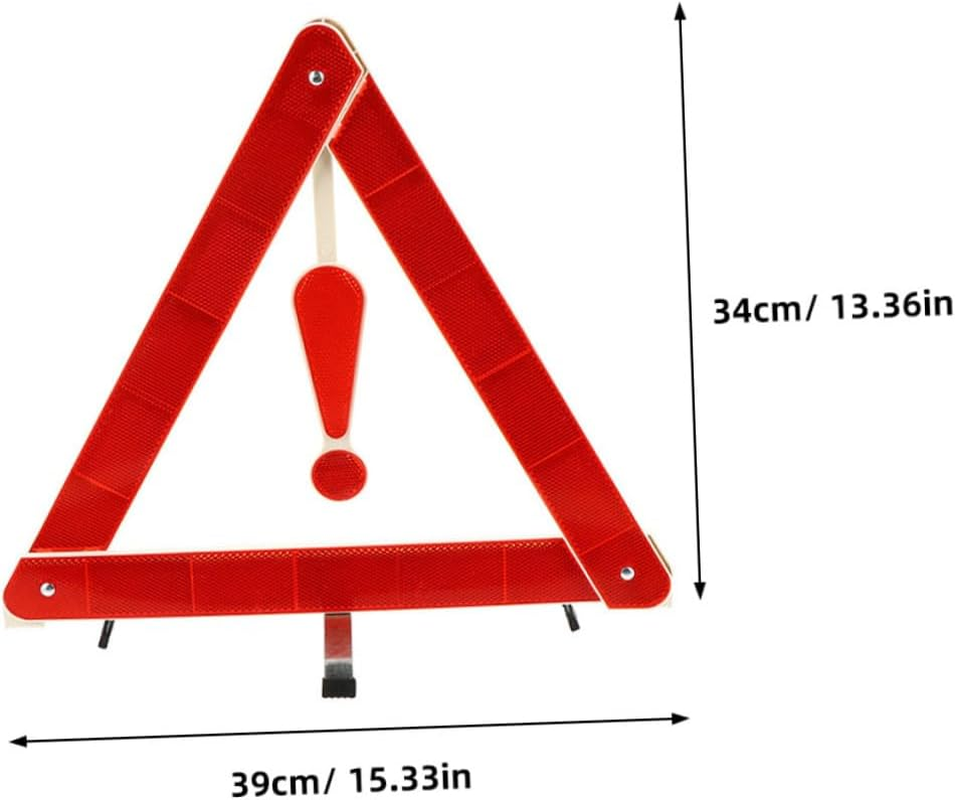 3Pcs Reflective Warning Triangles Roadside Safety Kit for Vehicles with Non-Skid Stable Base High Brightness Triangles for Cars Trucks and Transport image number 6