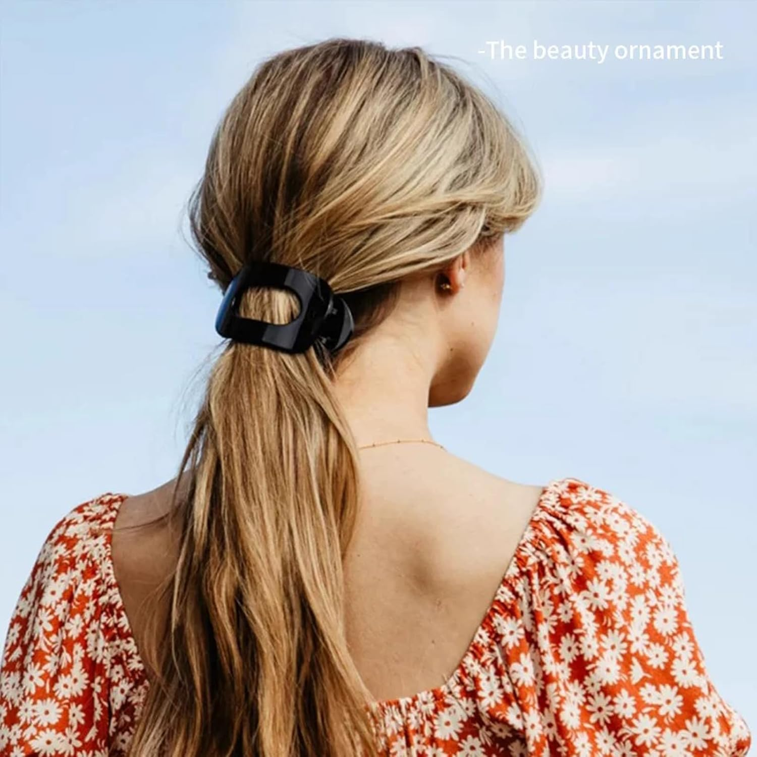 LIANRISES 6Pcs Flat Claw Clip Hair Clips for Women Fine Thin Thick Hair, Curved Design for Lying Driving, Matte image number 2