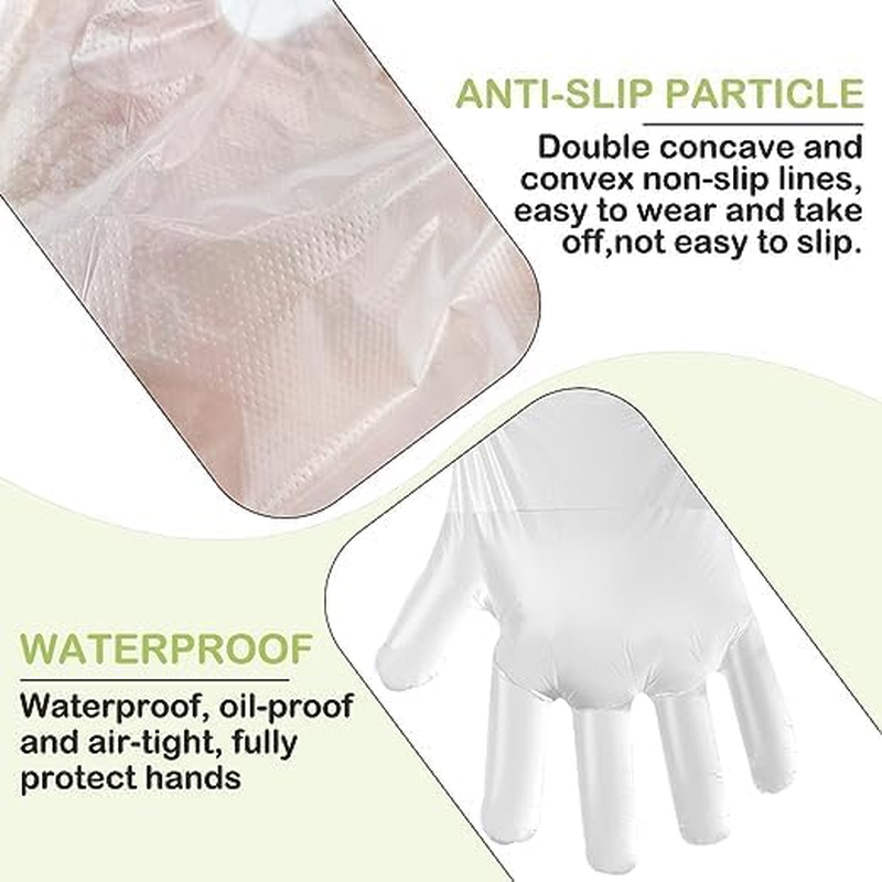 Plastic Disposable Gloves, Disposable Gloves, One Size Fits Most image number 3