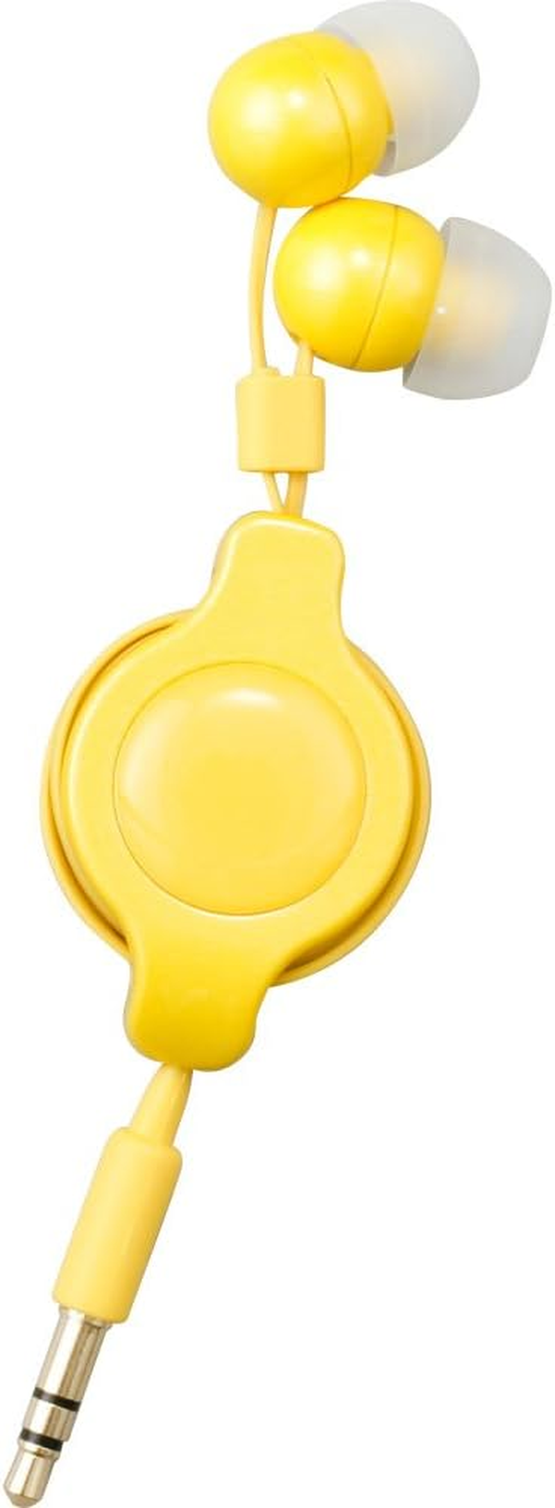 Cyber・巻き取りイヤホン CY-CREP(イエロー)
