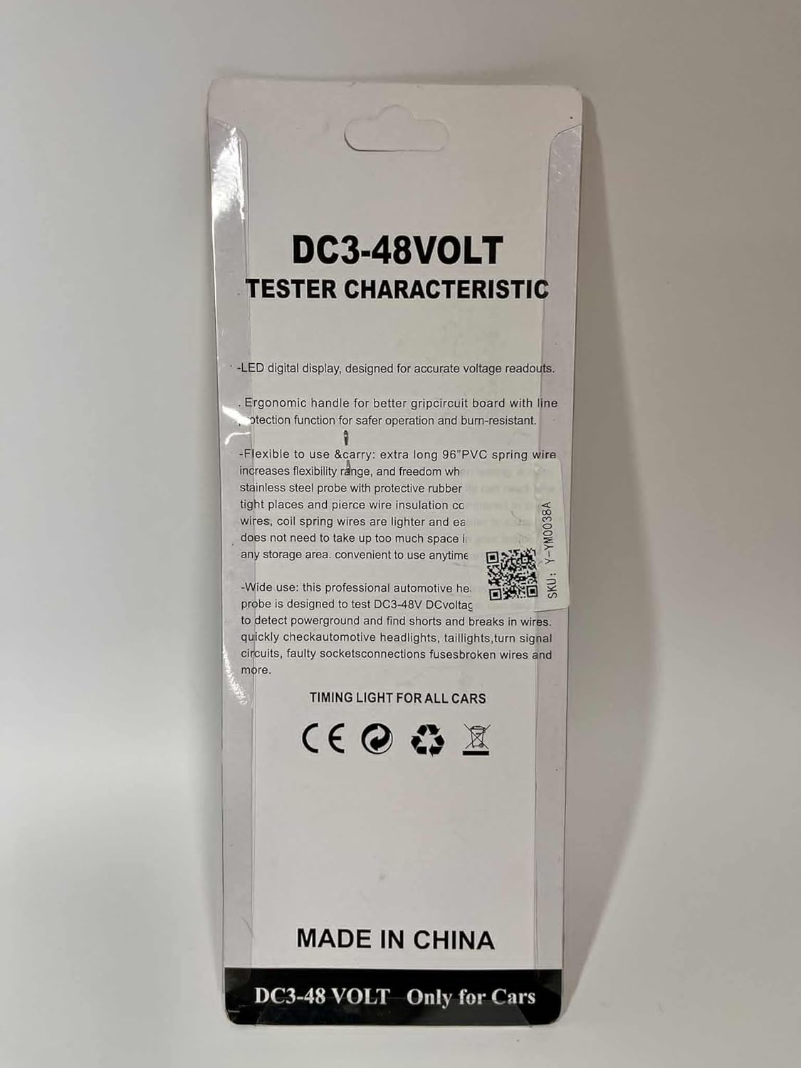 Low Voltage Circuit Tester Probe Pen &ndash; 3V-48V Automotive Electrical Diagnostic Tool image number 1