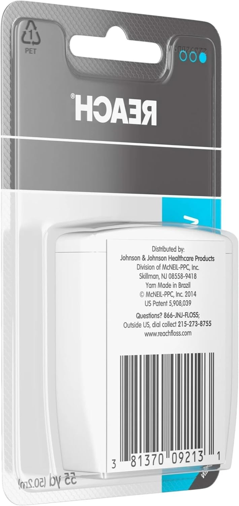Reach Unflavored Waxed Dental Floss for Oral Care & Removal of Plaque & Food from Teeth & Gum Line, Accepted by the American Dental Association (ADA), Unflavored, 55 Yds (Pack of 6) image number 5
