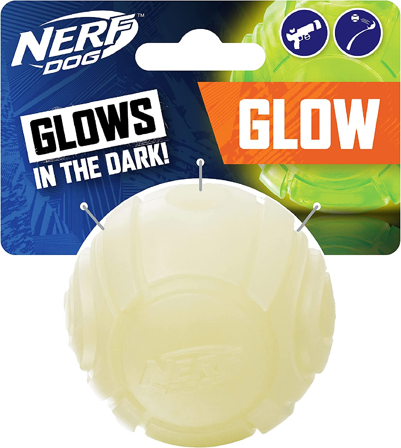 Nerf Dog TPR Curve Glow Ball image number 3