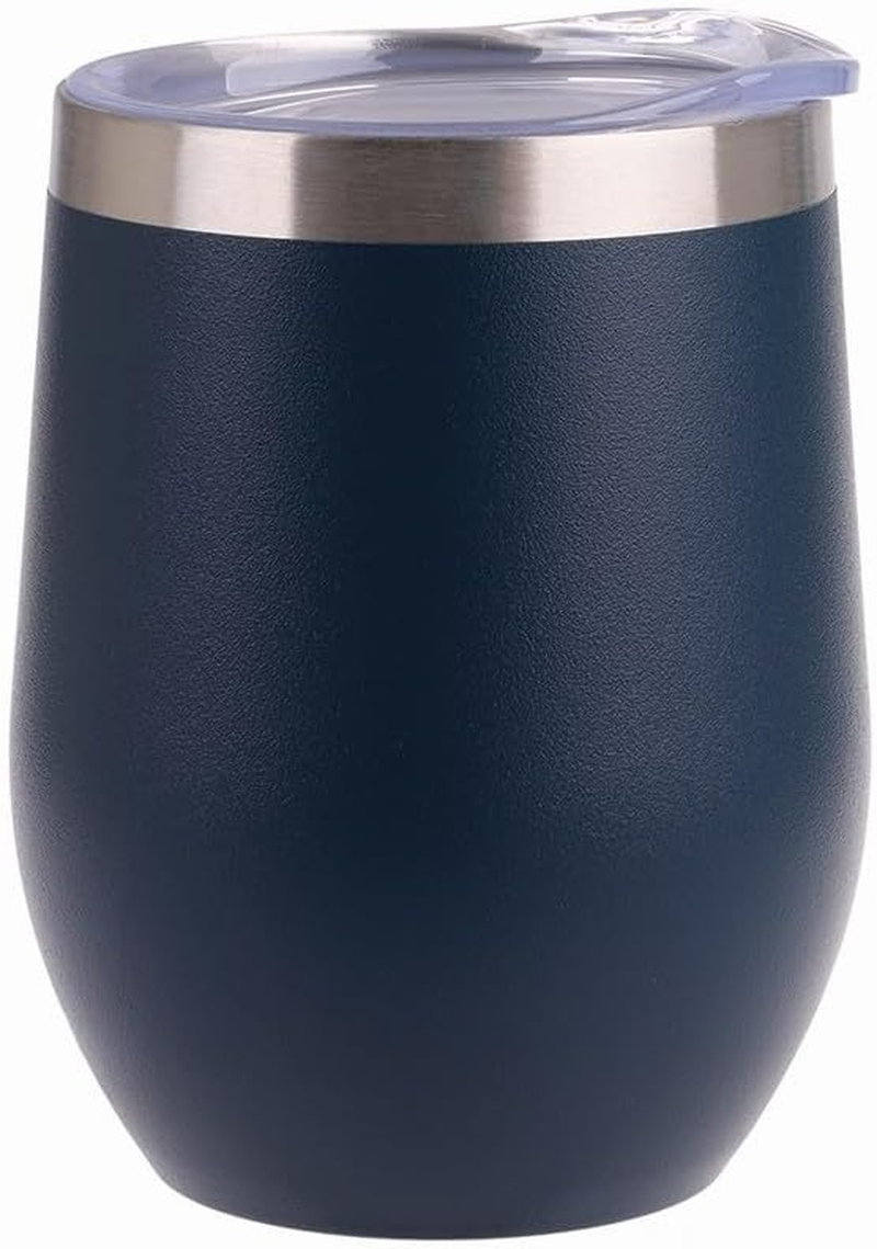 Oasis Stainless Steel Double Wall Insulated Wine Tumbler 330 Ml - Matte Navy