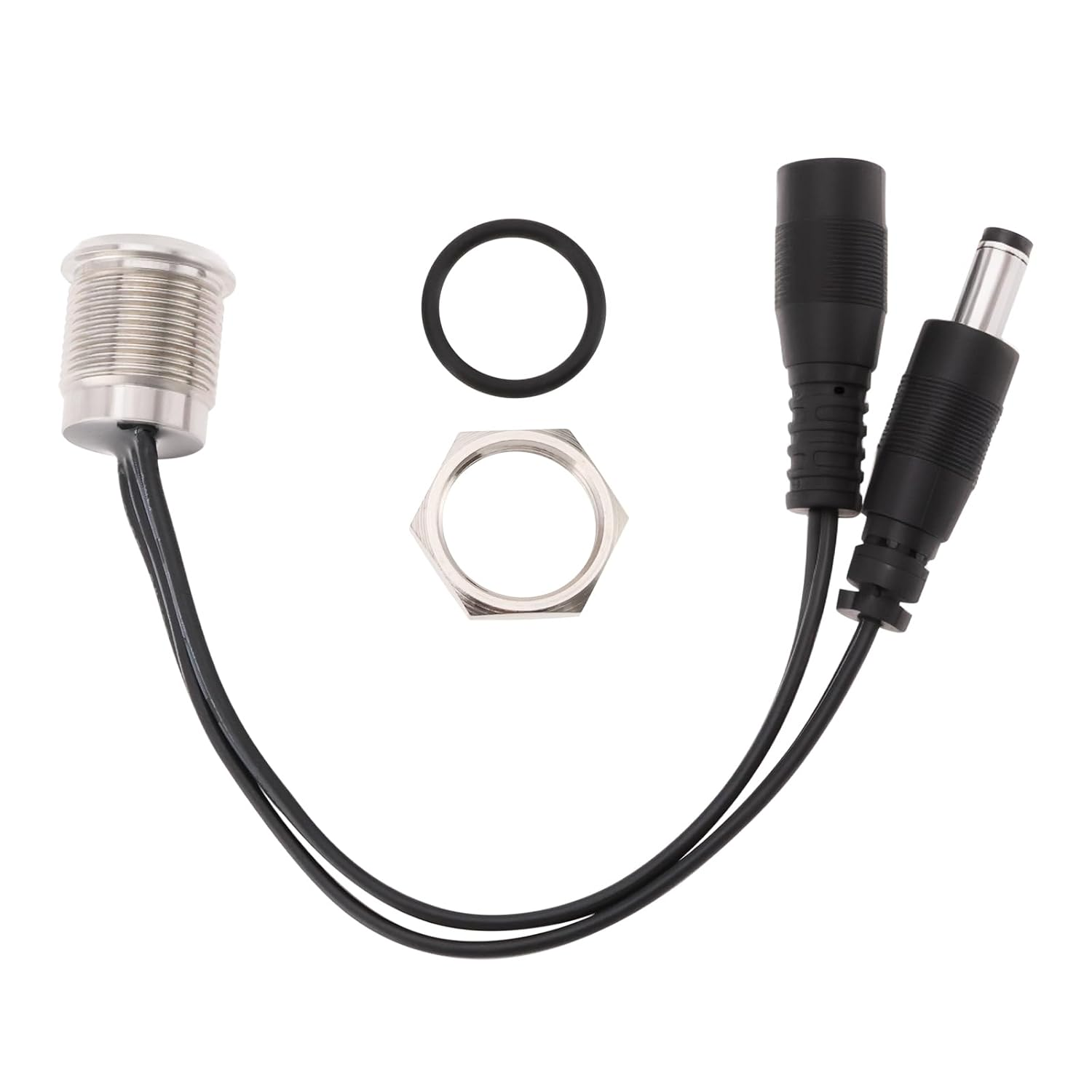 Ecsing 1Pc 16Mm 12-24V Metal Touch Mini Switch Dimmer with Blue Light Suitable for Rvs Caravans Home Interiors Wardrobes and Cabinets image number 1