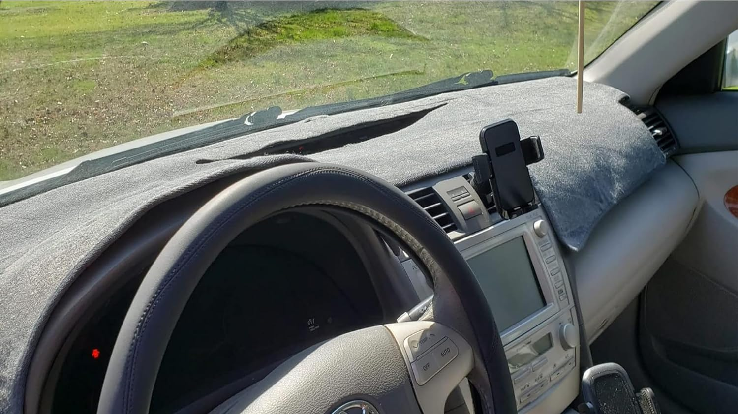 USDACOVE Dash Cover Dashboard Cover Mat Pad Custom Fit for Toyota Camry 2007 2008 2009 2010 2011(Charcoal Grey) - Dark image number 5