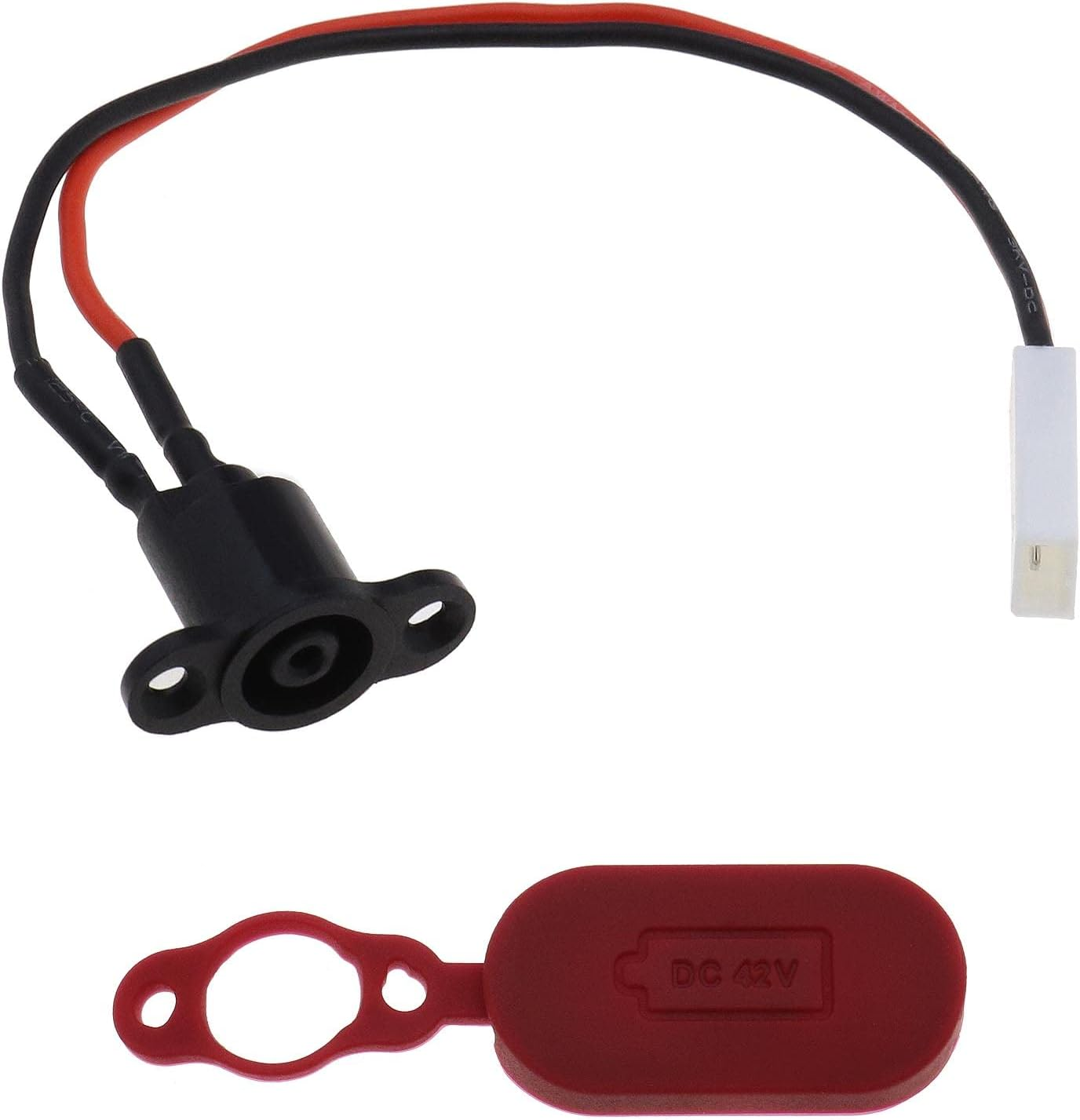 SING F LTD Battery Charger Connector Socket, Silicone Charging Port Compatible with Xiaomi M365 Prevent Deformation and Damage for Electric Scooter Accessory image number 1