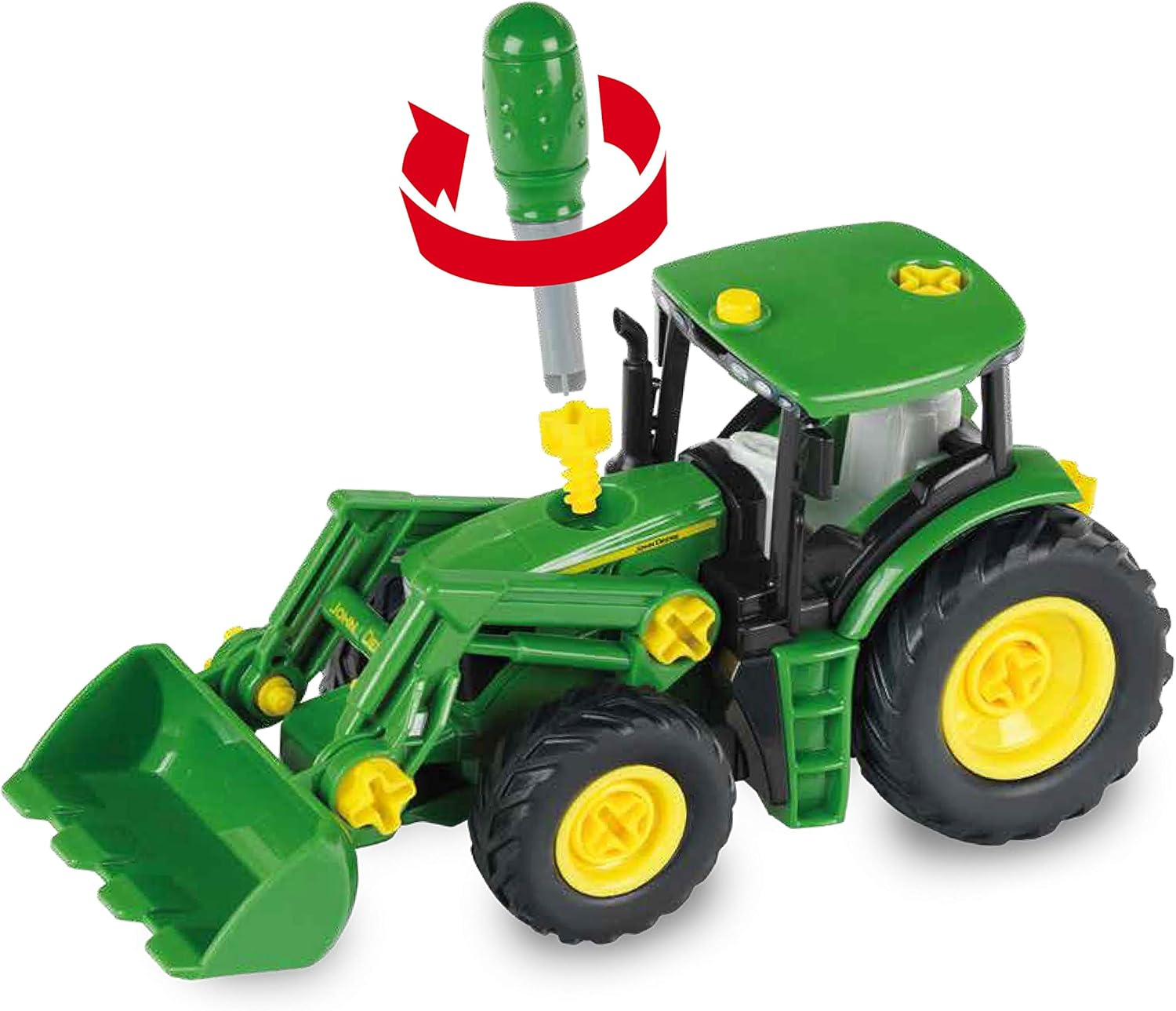 Theo Klein 3903 John Deere Tractor with Front Loader, Toy, Multi-Colored image number 3
