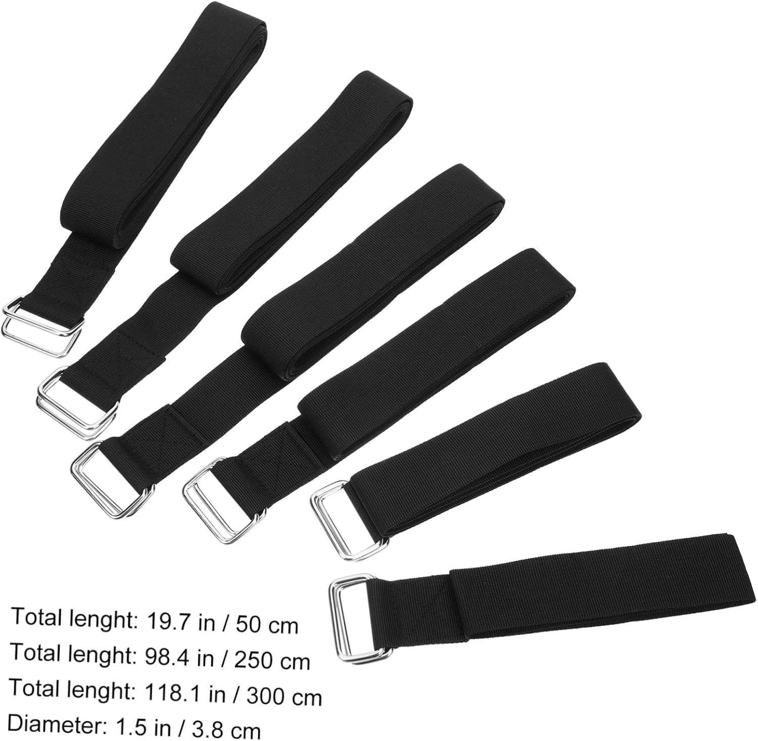 6Pcs Bundling Straps for Luggage Packing Durable and Reusable Cargo Straps for Camping Travel and Daily Use for Securely Tying down Luggage and Gear image number 4