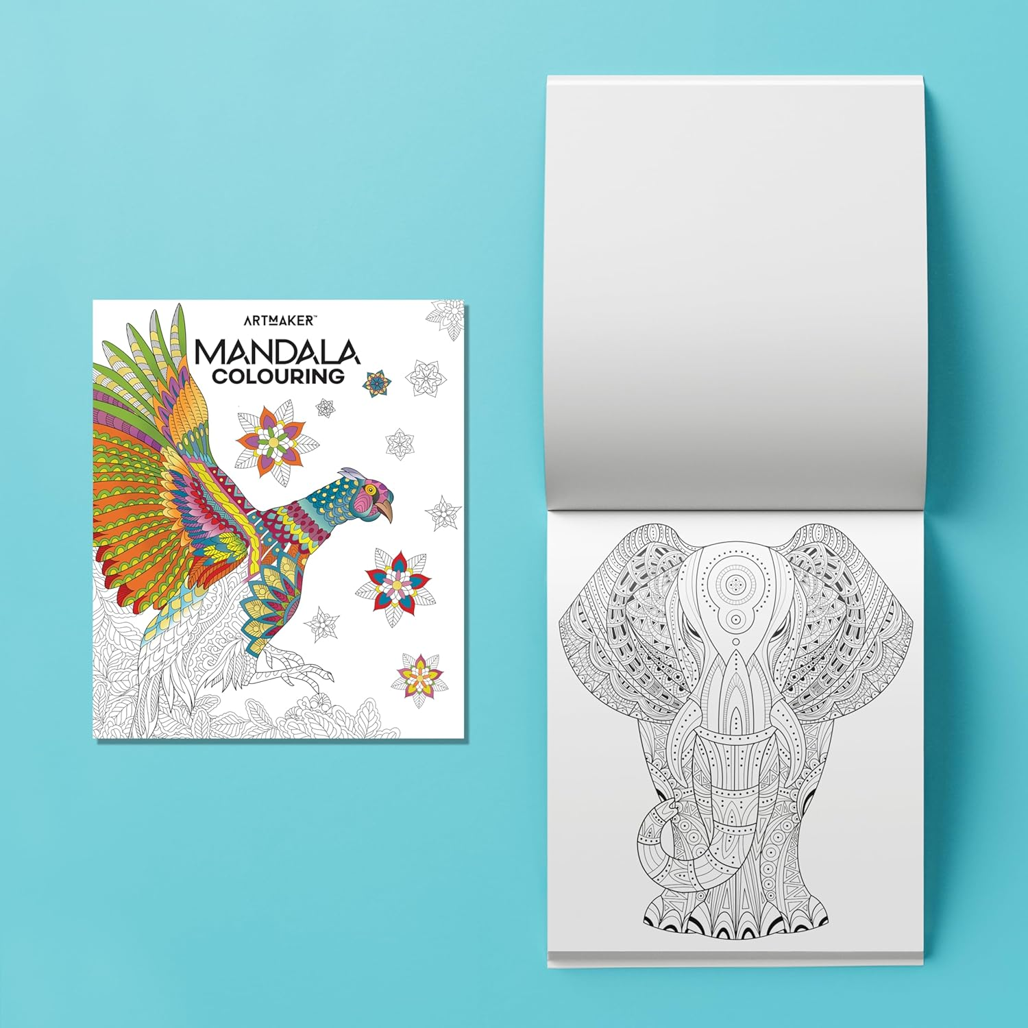 Art Maker Mandala Colouring Kit &ndash; 18 Colour, Metallic & Neon Pencils Included &ndash; Mindful Mandala Designs &ndash; Portable & Compact for Relaxation & Stress Relief image number 2