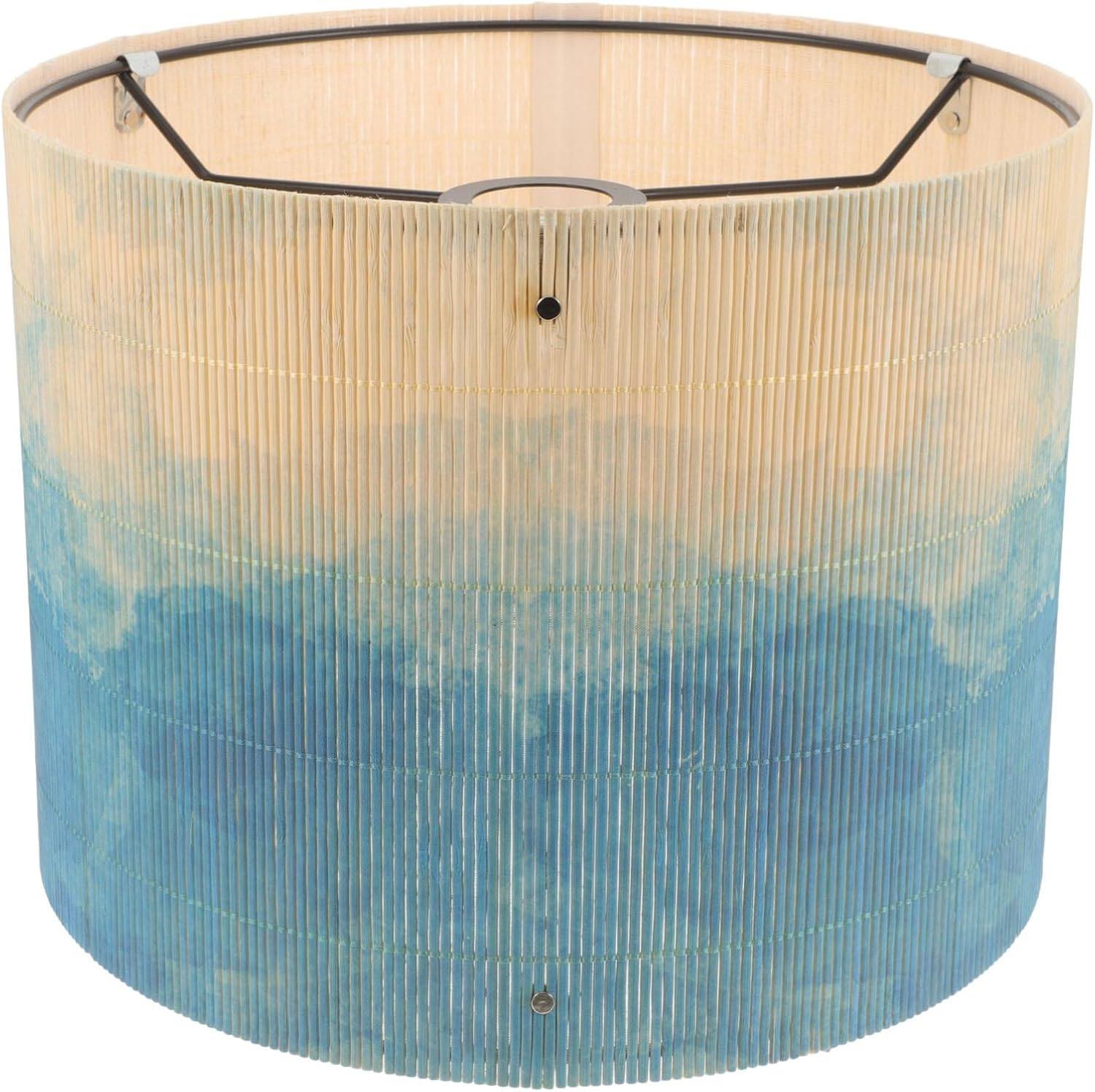 HOLIDYOYO Versatile Bamboo Table Lamp Shade Abstract Print Pattern Enhance Your Home Decor image number 5