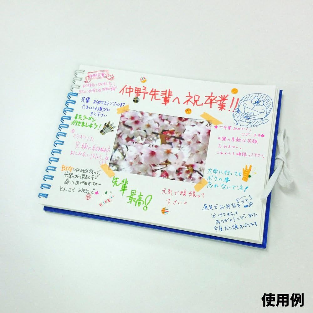 Maruman S310-33 Sketchbook Art Spiral F0 Thick Drawing Paper, 24 Sheets, Green - Pink image number 3