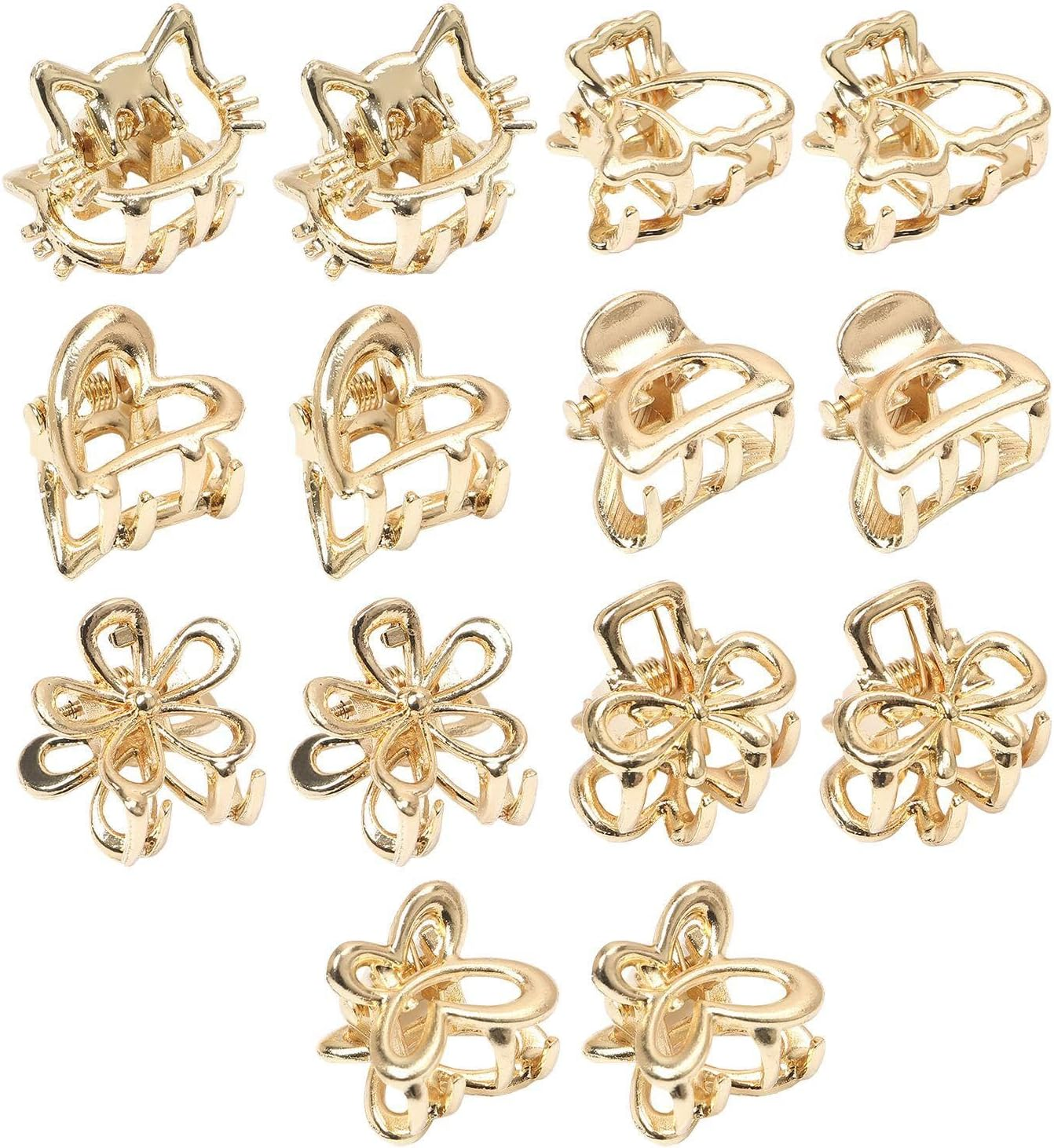 14 Pieces Metal Hair Pins, Simple Hair Pins, Mini Hair Pins, Women'S Hair Accessories, Non Slip Hairpins, Elee Hair Pins image number 4