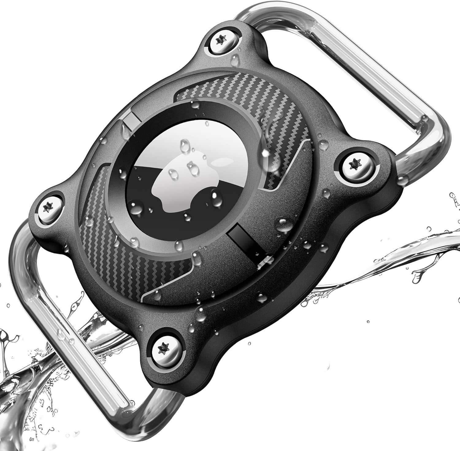 For Apple Airtag Dog Collar Holder,Ipx8 Waterproof Airtag Holder for Dog&Cat Collar,Removable Metal Loop,Hard Tpu,Ultra-Durable, Fits 1" Width Collar Air Tag Case image number 6