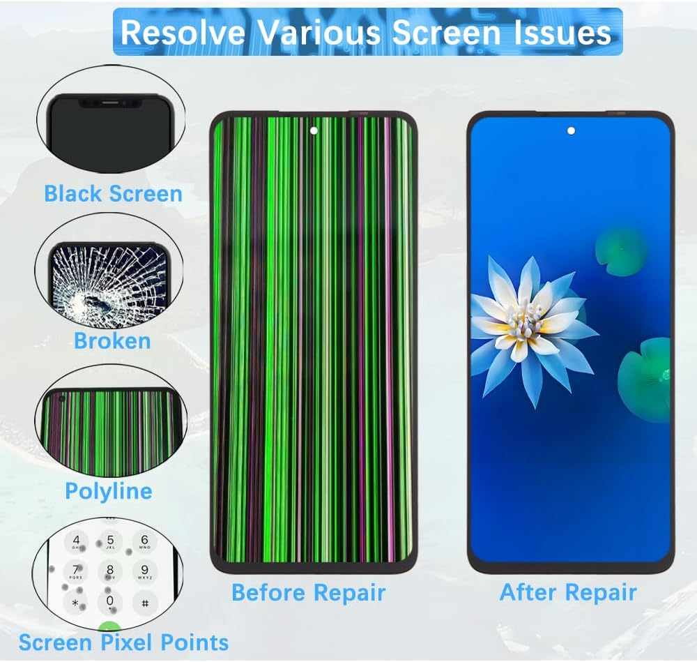 H&LYCYJ Display Screen for Oppo A98 5G CPH2529 LCD Screen Replacement Assembly with Kit image number 4