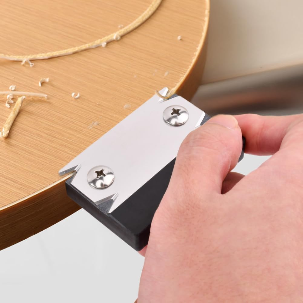 Edge Banding Trimmer,Upgraded Mini Edge Band Trimmer & Cutter,Edge Band Trimmer,Stainless Steel Blade Veneer Edge Trimmer for Woodworking, Durable Edgebanding Trimming Tool for Wood, Veneer, PVC, ABS image number 4