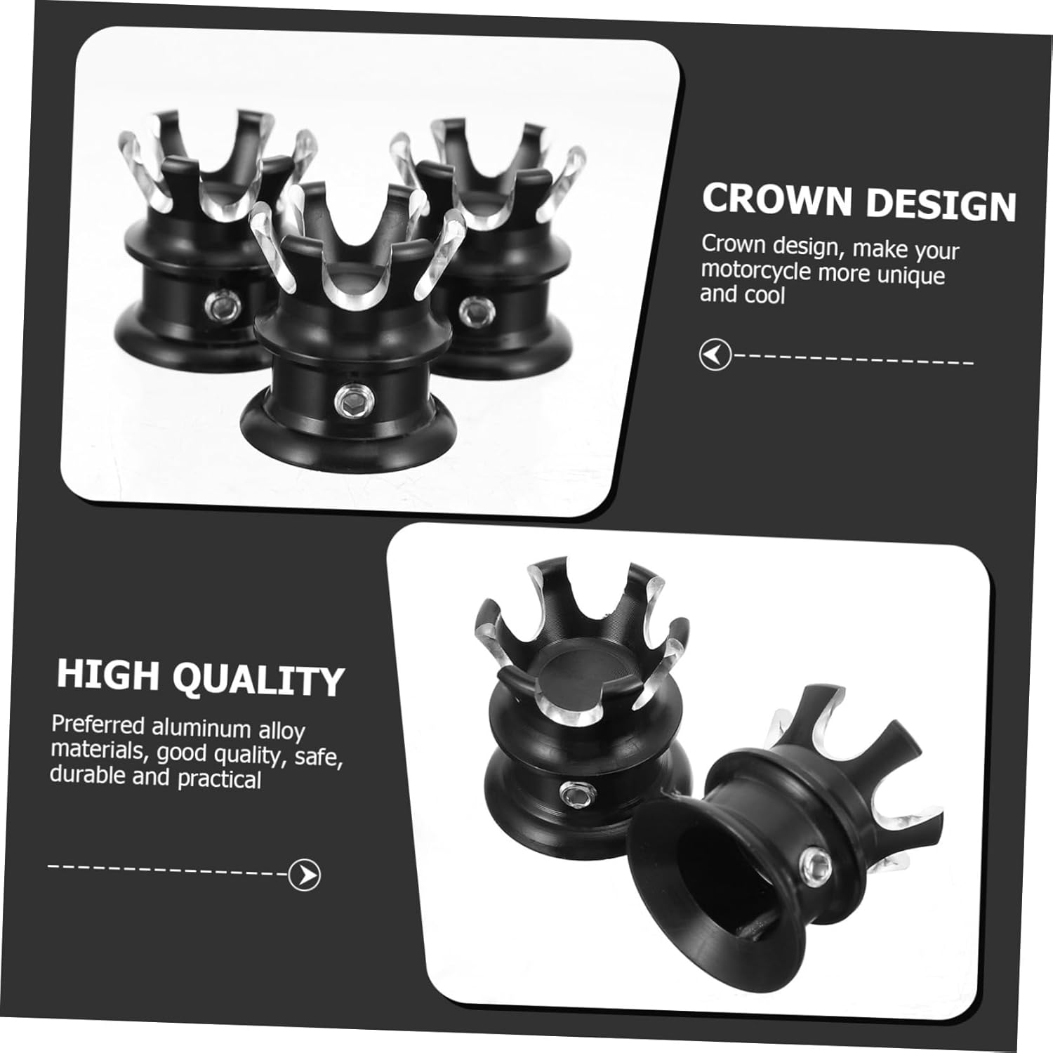 Vaguelly 12Pcs Rotary Style Motorbike Fuel Tank Cap Replacement Fit Motorcycle Tank Accessory image number 6