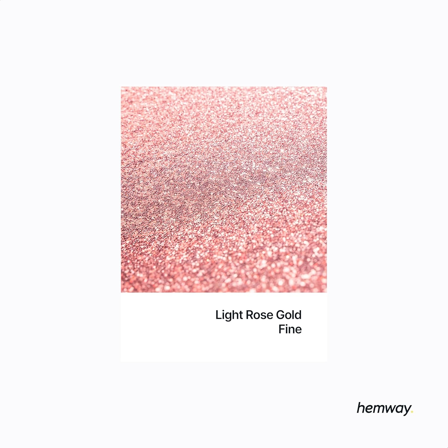 Hemway Craft Glitter Multi Purpose Flakes for Arts Crafts Tumblers Resin Epoxy Nails Wax Scrapbook Glass Schools Decorations - Light Rose Gold - Fine (1/64" 0.015" 0.4Mm) 100G / 3.5Oz image number 2