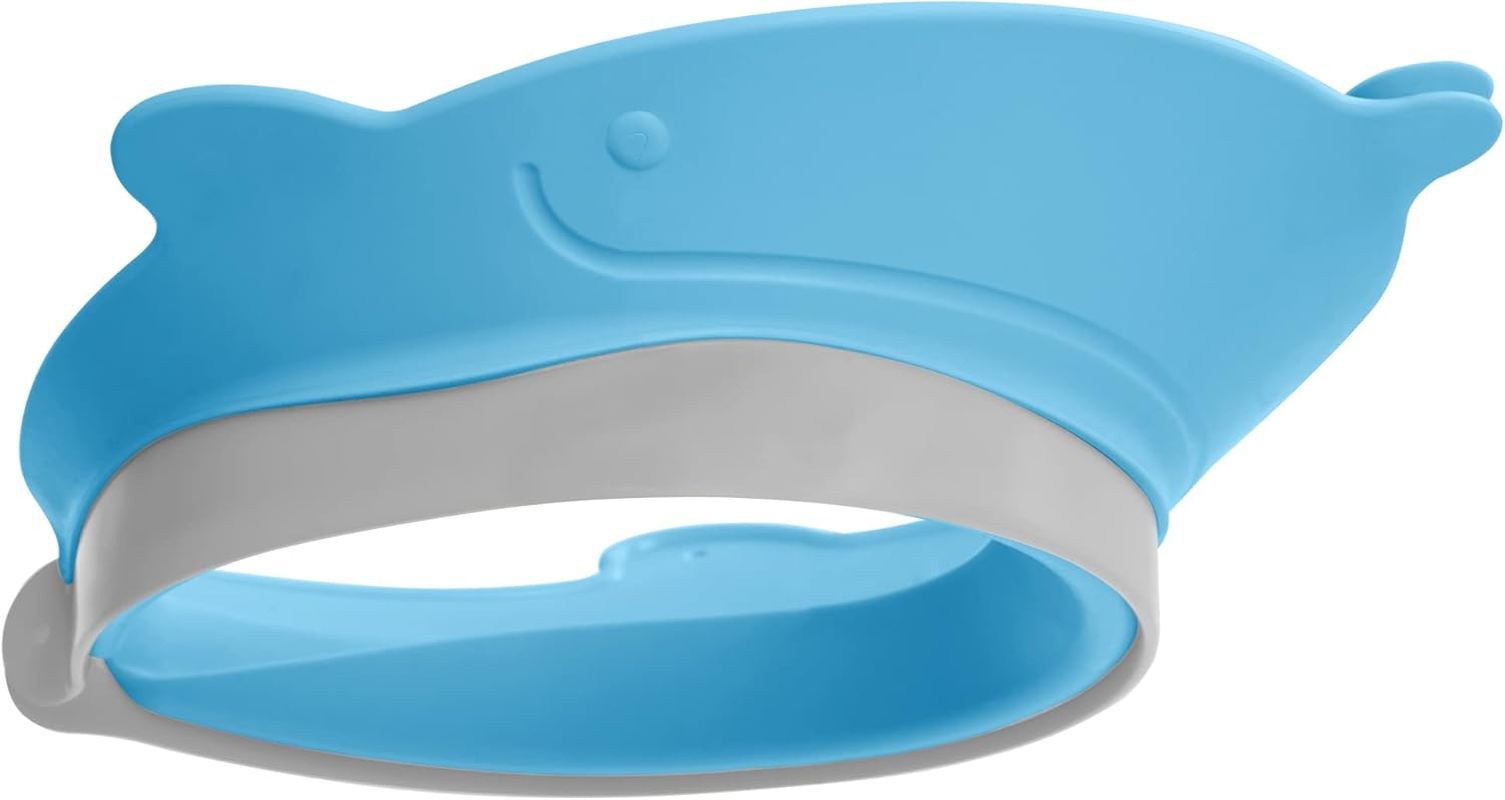 Skip Hop Baby Shower Cap Shield, Moby Bath Visor for Baby and Kids 9M +, Blue image number 2