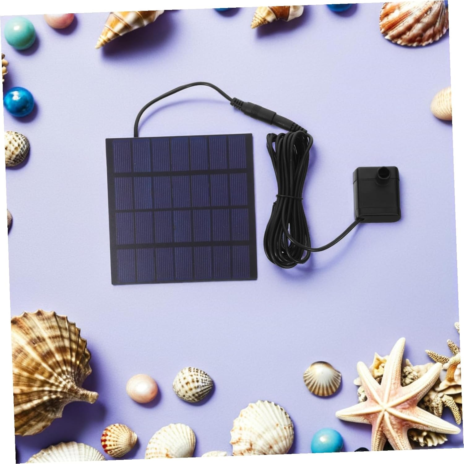 Solar Panel Fountain Kit Square Solar Pump with Water Recycling System for Outdoor Garden Patio Landscape image number 2
