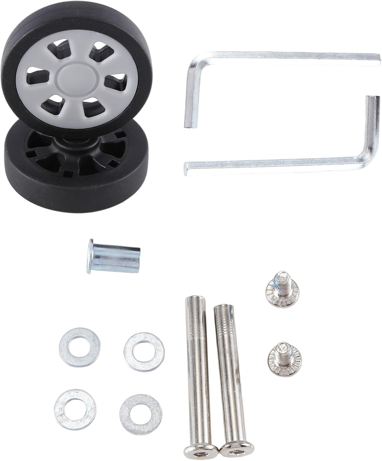 Xuegier Replacement Wear Resistant PU Caster Suitcase Replacement Wheels Universal 6Mm 8Mm