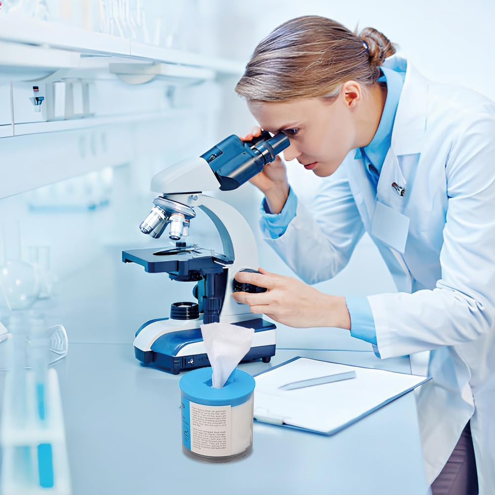 Fiber Optic Cleaning Wipes, 100 Pcs per Box Dust Free Paper Connector Cleaner Optical Cable Clean Tools Wipes Lint Cloth Dispenser Wet Dry Use Easy Tearing Electrical Industrial Precise Instrument image number 5