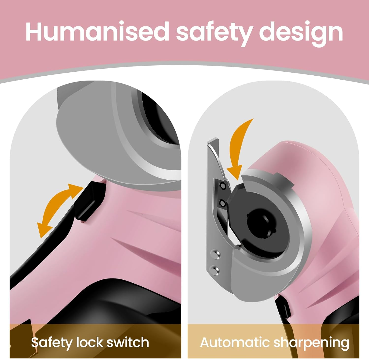 Cordless Electric Scissors, Rechargeable Cardboard Cutter Tool, Fabric Scissor with Safety Lock, Multipurpose Cardboard Box Cutter, Power Rotary Cutter for Cardboard Leather Plastic Mat Felt image number 4