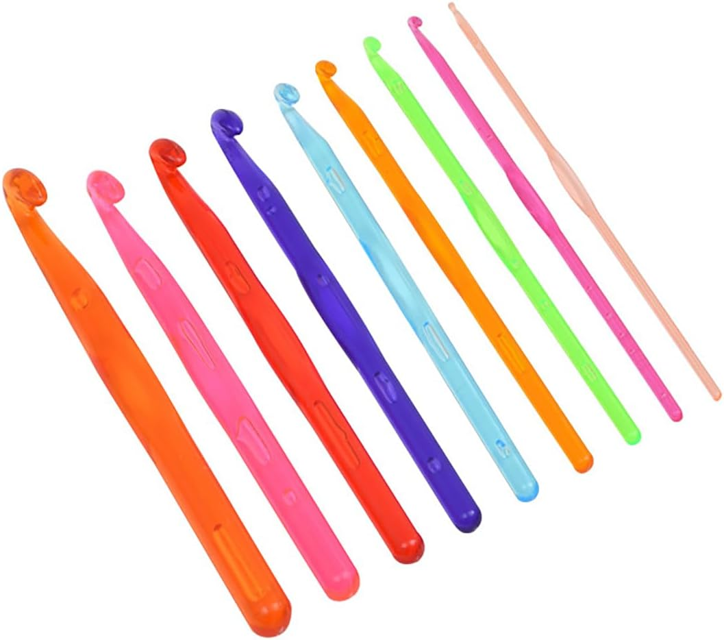 ZXUY Crochet Hooks Set 2.0-6.0Mm Ergonomic Soft Touch Handles Crochet Hook Set for Crocheting Lace, Doilies,Socks,Shawl,Gloves,Scarf,Sweaters and Bags (Blue 9Pcs) image number 3