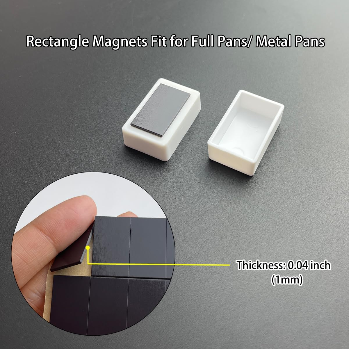 Adhesive Magnets 100Pcs &ndash; Strong 3M Peel & Stick Magnetic Strips for Crafts, DIY, Whiteboard Labels, Fridge, Office & Classroom Use, 23&times;13Mm image number 5