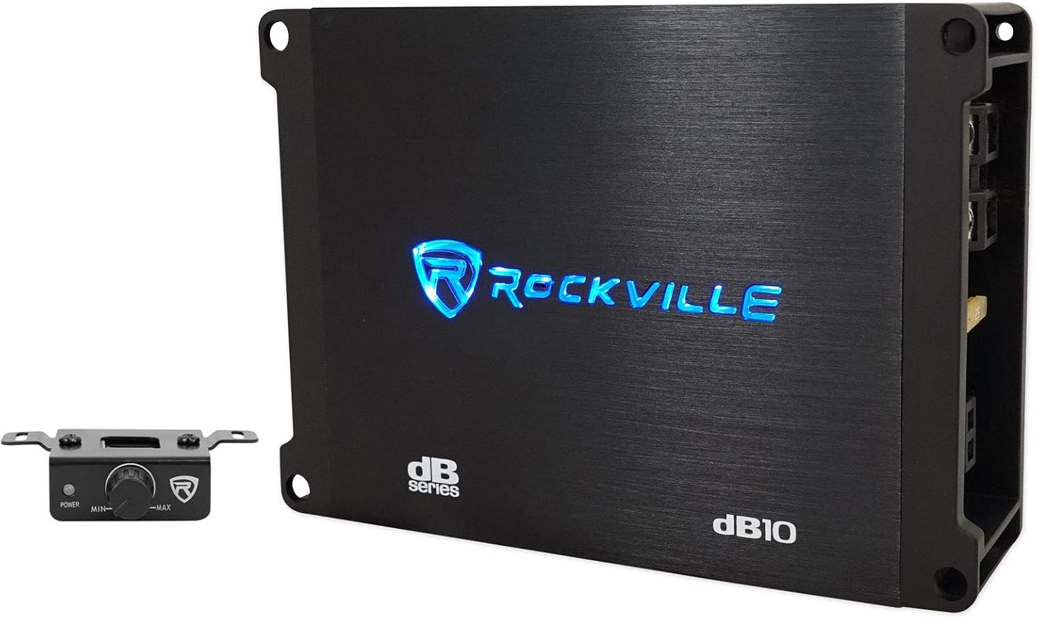 Rockville Db10 800W Mono 4-Ohm Car Amplifier, High-Speed MOSFET, Adjustable 12Db Crossover, LED, Remote Sub Control, Perfect for Car Audio and Subs image number 3