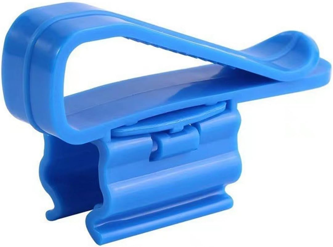 AIMALL 2/4/6PCS Aquarium Fish Tank Filtration Clip Water Tube Hose Clamp Holder Set, Adjustable 0.31-0.63 Inches, Durable Plastic, Blue and Black - Black-2Pcs image number 6