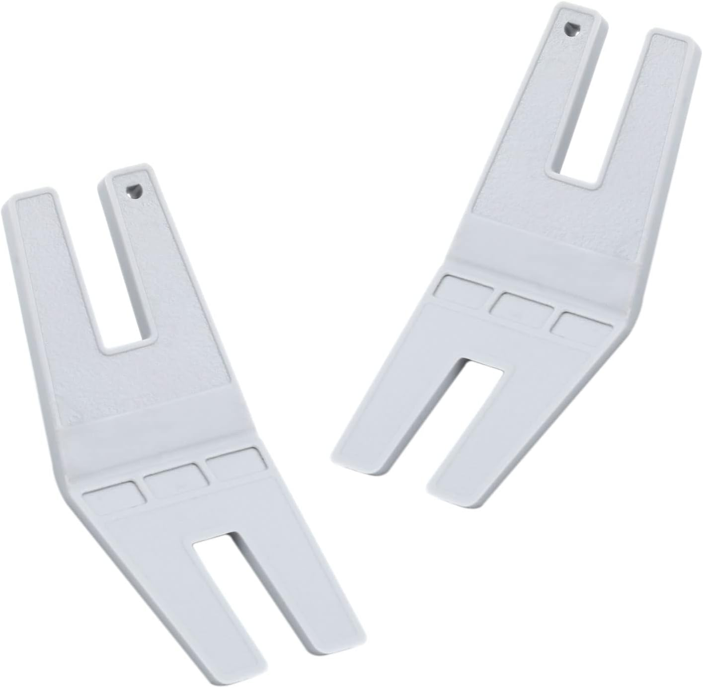 2Pcs Button Clearance Plate, Multifunctional Sewing Tool Button Reed Hump Jumper Presser Feet 413105601 Compatible with Husqvarna Viking Sewing Machine (White) image number 3