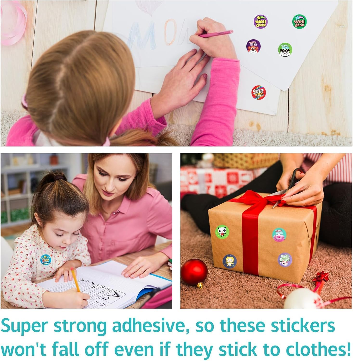 PQCLXUYA 1440 Pcs Reward Stickers,Motivational Stickers for Teachers, Star & Animal for Kids, Reward Chart for Students, Classroom Supplies and Good Behavior Encouragement(60 Sheet) image number 4