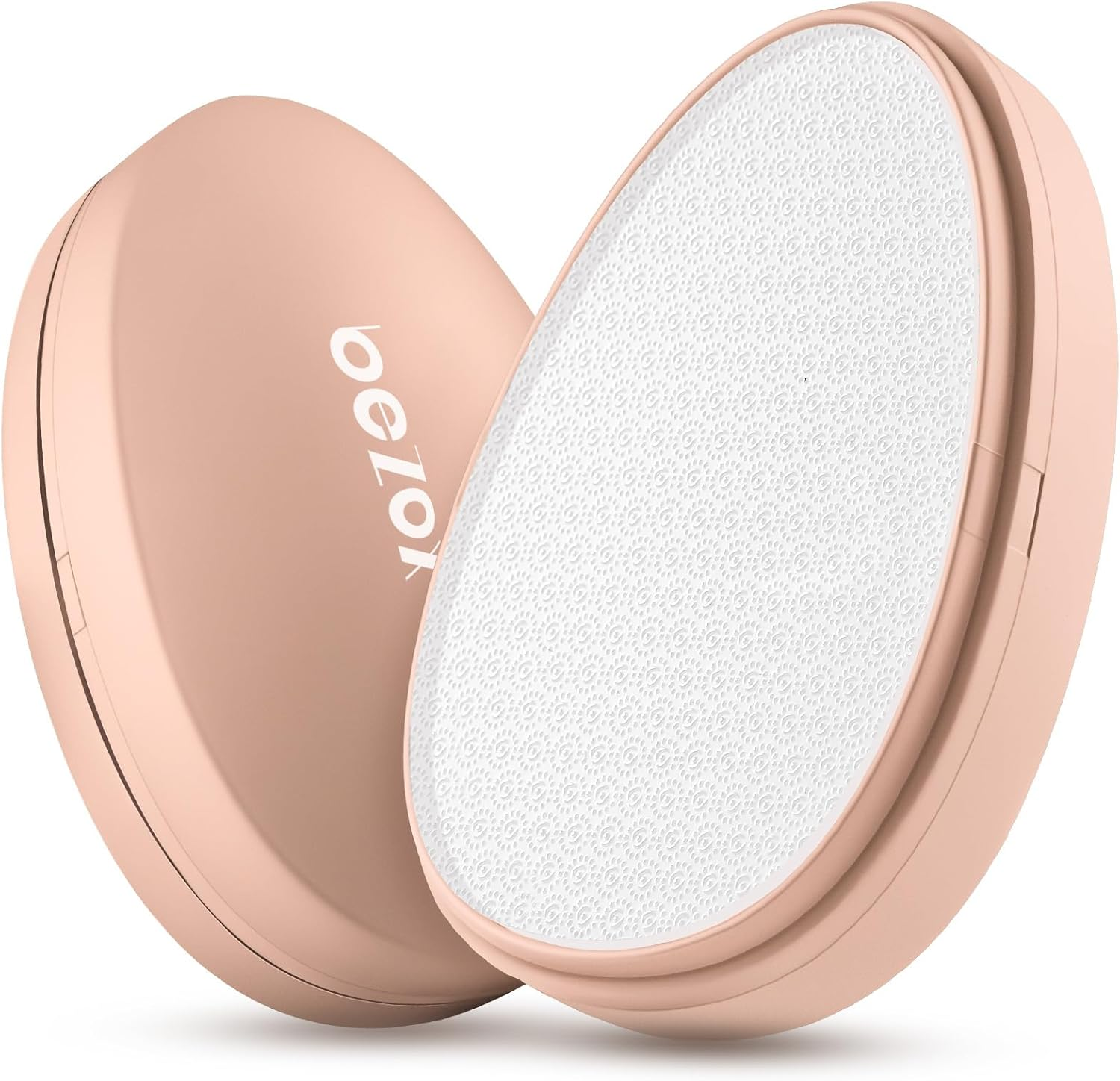 BEZOX Nano Glass Callus Remover with Dust Cover - Comfortable, Gentle Removal of Hard Skin and Callus - Highly Effective Callus File for Velvety Soft Feet (Apricot Colour)