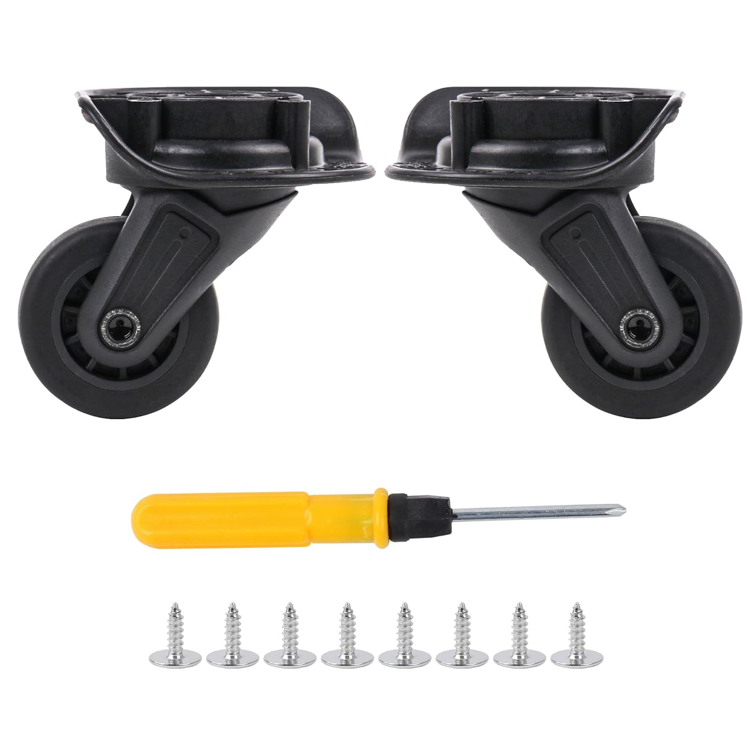 BQLZR Replacement Luggage Wheels Left and Right Suitcase Caster W142 Black Pack of 2 image number 1