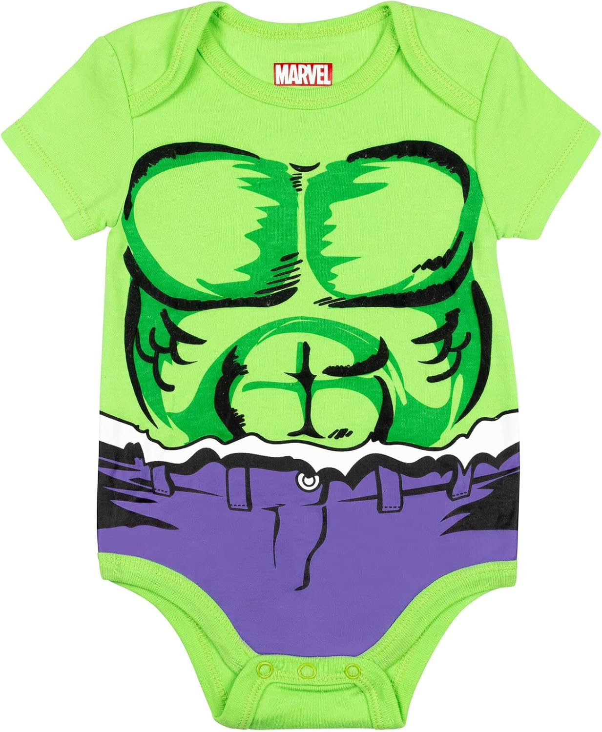Marvel Baby Boys 5 Pack Bodysuits - the Hulk, Spiderman, Iron Man, and Captain America Newborn to Infant image number 2